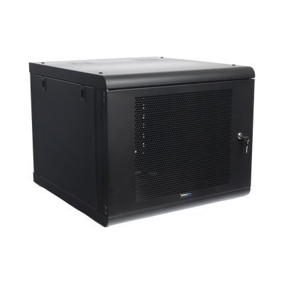 Gabinete de Pared con Puerta Perforada, 635mm de Profundidad, 9U Rack de 19 in, Acero Reforzado