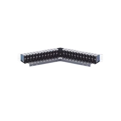 Patch Panel Z-Max de 48 Puertos, Blindado, Precargado con Jacks Categoría 6A, Angulado, 1UR