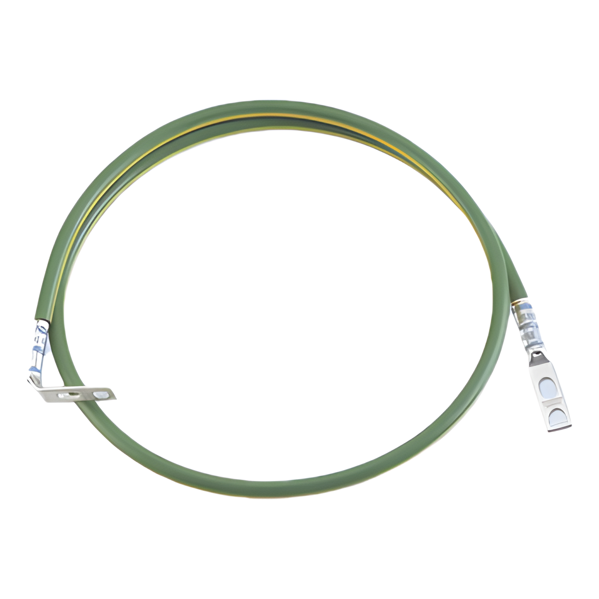 Jumper de Aterrizaje para Racks / 6 AWG / Terminal 90° / 0.60 m (2 ft) / StructuredGround — PANDUIT · SKU RGEJ624PFY