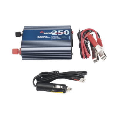 Inversor de Corriente (CD-CA) Potencia Nominal 250 W, Ent:12Vcc, Sal: 115Vca 60 Hz
