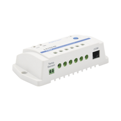 Controlador Solar PWM / 10A / 12/24V / RS-485 / Baterías Gel-AGM-Selladas / Parámetros Configurables