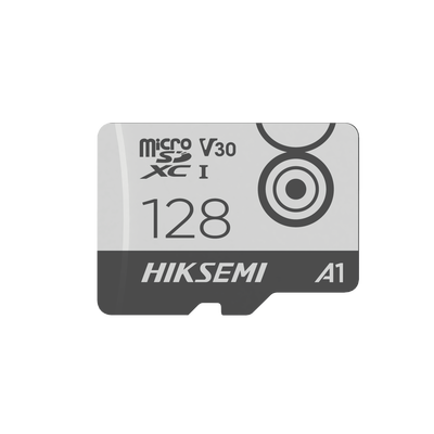 Memoria MicroSD / 128 GB / Clase 10 U3 V30 / Lectura 100 MB/s / Escritura 85 MB/s / Operación 24/7 / -25 °C a 85 °C / 0.59 x 0.43 x 0.04 in