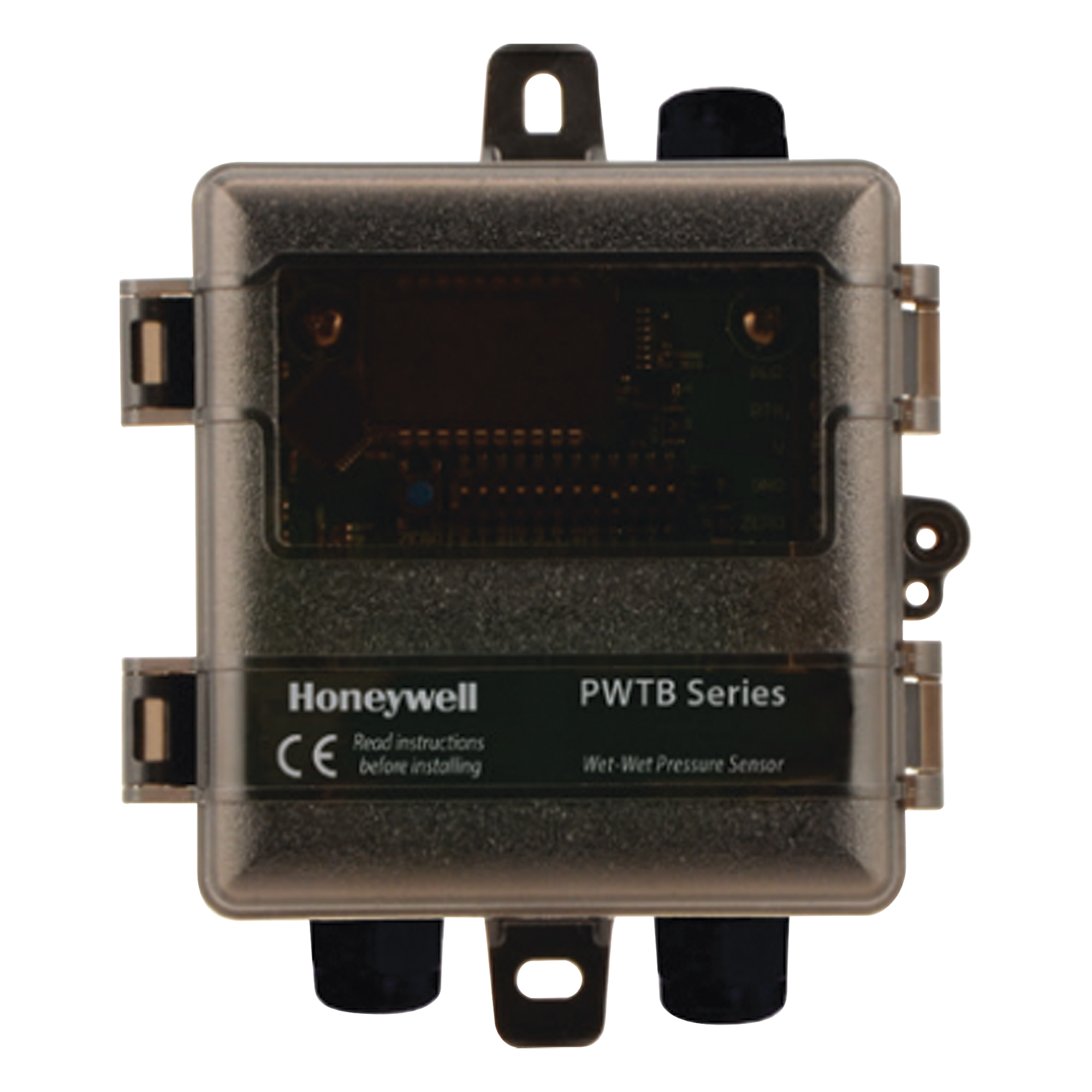 Sensor de presión diferencial húmeda/húmeda, rango 100 psi, salida seleccionable 4-20 mA / 0-5 Vdc / 0-10 Vdc — HONEYWELL BMS · SKU PWTB100-X