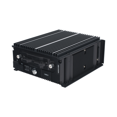 DVR Hibrido Móvil 1080p / 4 Canales TURBO + 8 Canales IP / Soporta 4G / WiFi / GPS / Sensor G / Soporta 2 Memorias SD / Alarmas I/O / Salida de Video — HIKVISION · SKU AE-MH0408(RJ45)