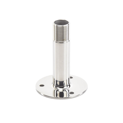 Montaje Recto de Acero Inoxidable / de 4 pulgadas de Alto y 3 de Base / Rosca 1-1/4