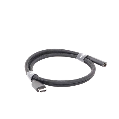 Cable de Extensión HDMI 8K | 1 Metro (3.28 Pies) | Macho a Hembra | HDMI 2.1 | 8K@60Hz | Núcleo de Cobre Puro 28AWG | Soporta la Conexión de Hasta 3 Metros (9.84 Pies) de Largo en HDMI 2.1