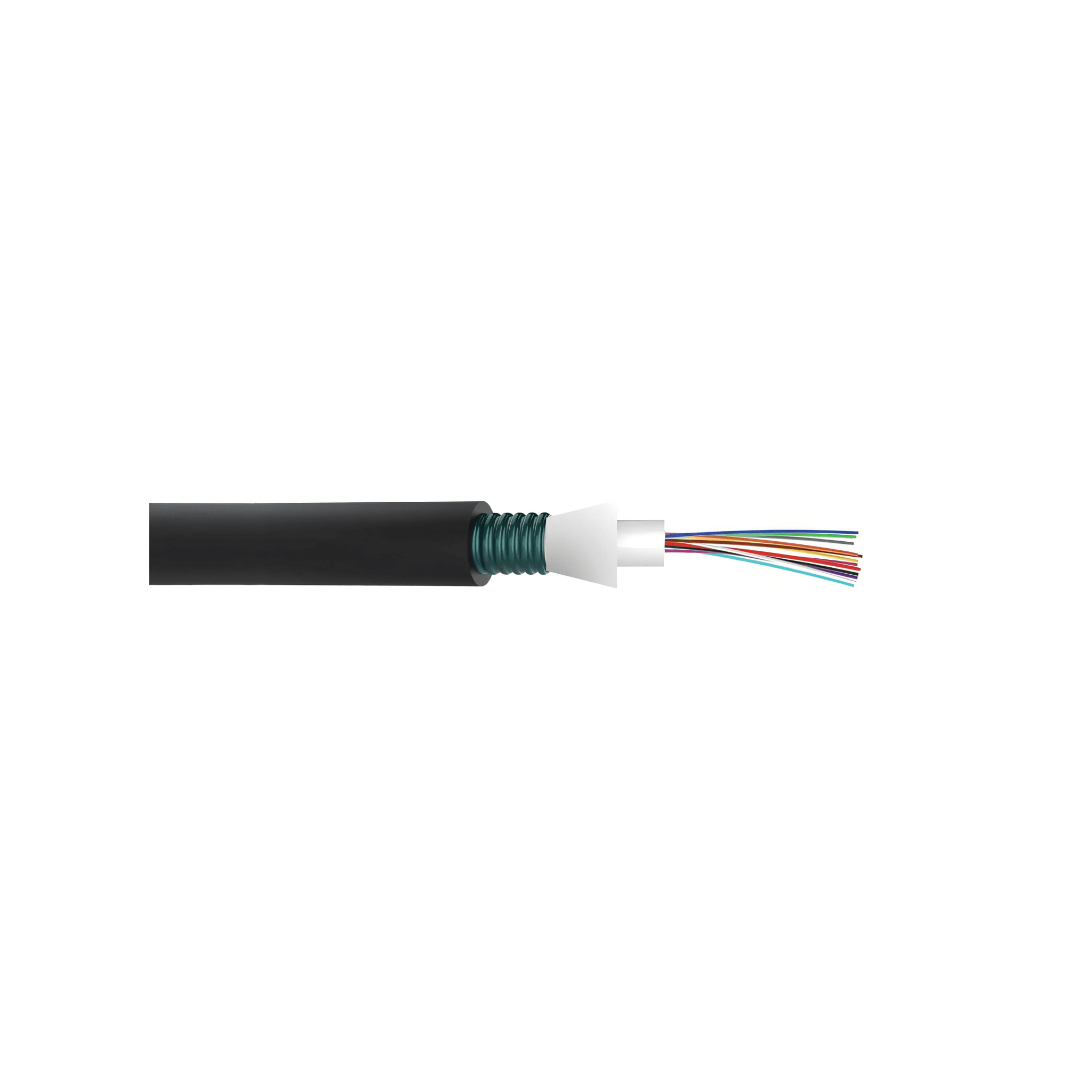 Cable de Fibra Óptica de 24 Hilos, Monomodo OS2, Interior/Exterior, Armada, Loose Tube 250um, OFCP (Plenum), Precio Por Metro