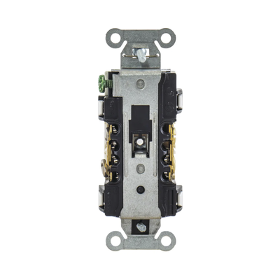 Contacto Dúplex 20 A, 125 V, 2 Polos, 3 Hilos, Cableado Posterior y Lateral, Color Blanco (Nema 5-20R).