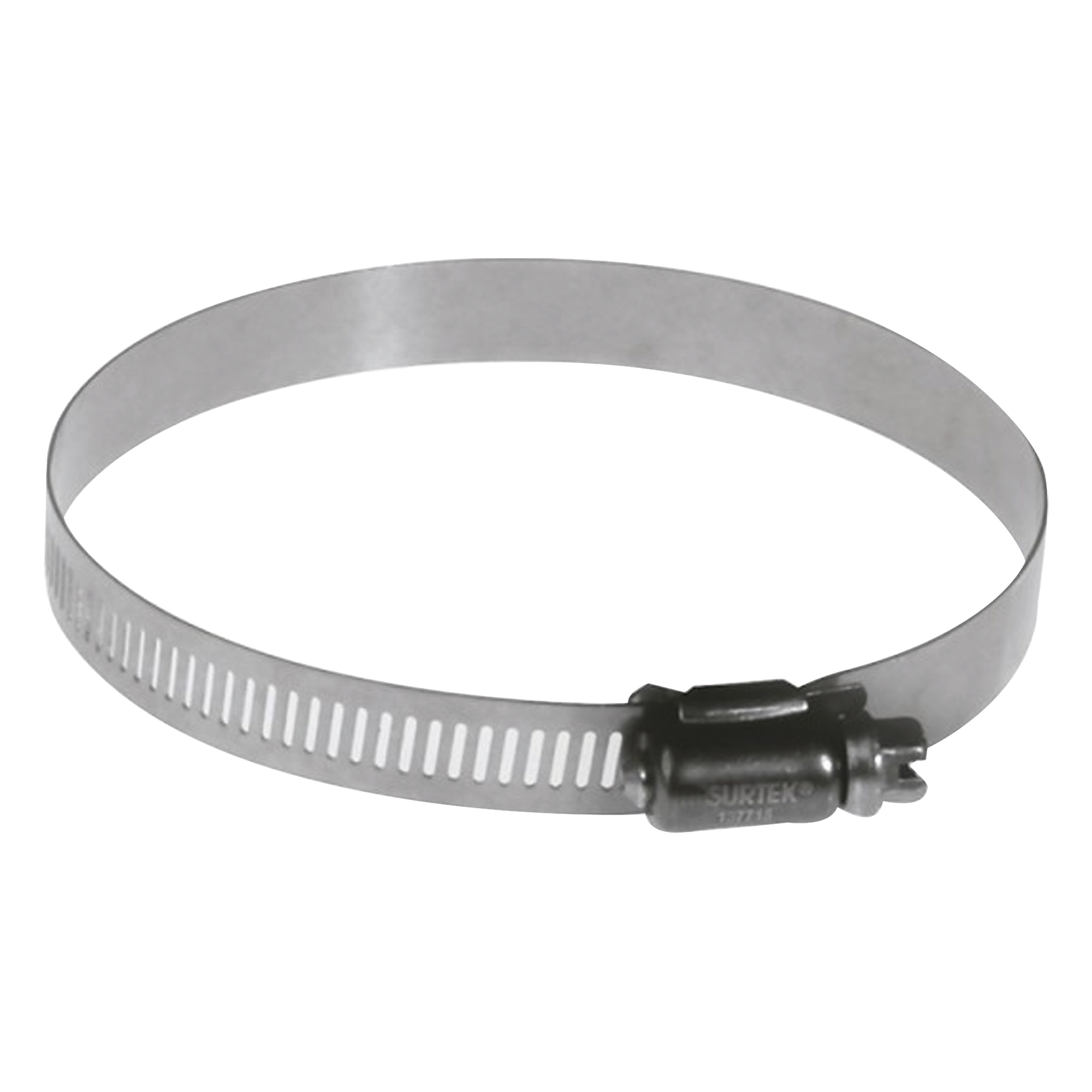 Abrazadera Sin Fin Diámetro 3-9/16" a 4-1/2" / 1/2" de Ancho / Acero Inoxidable. — SURTEK · SKU SYS137717