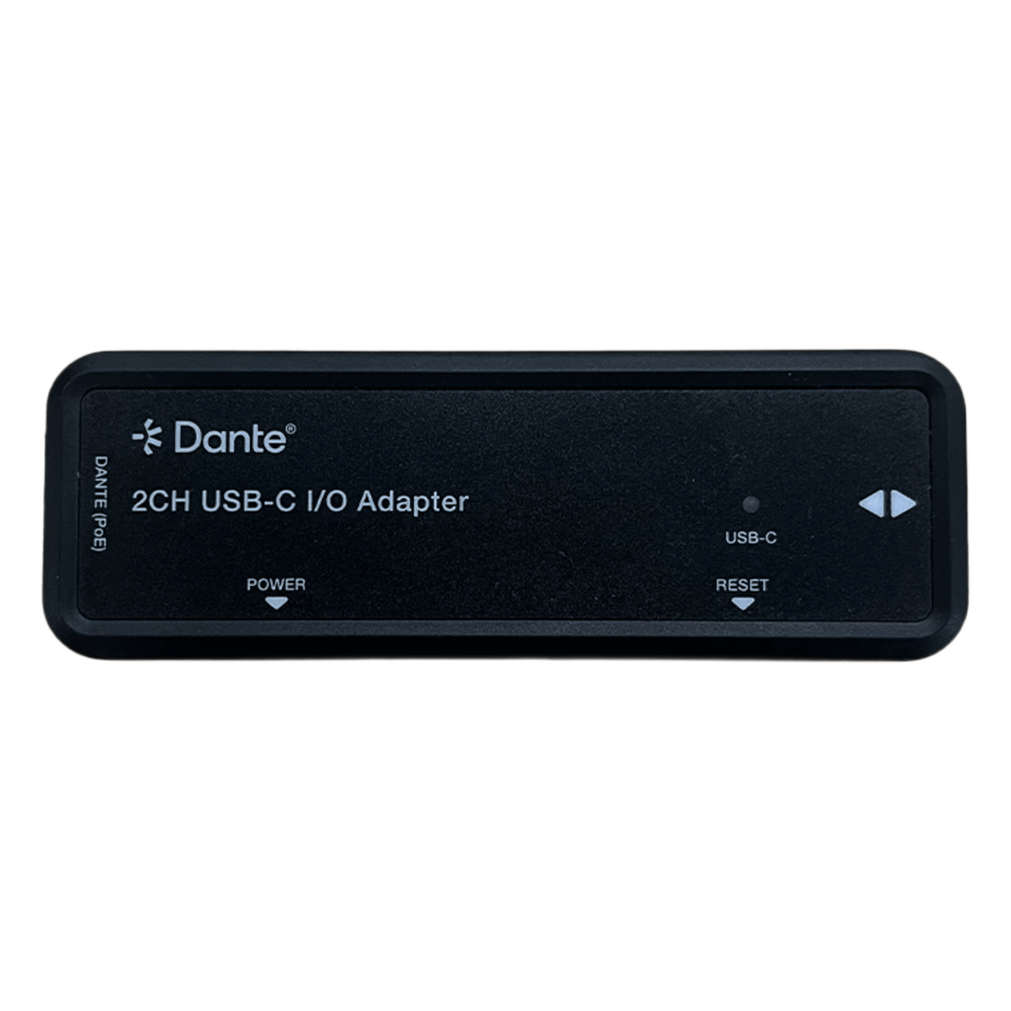 Extensor de Audio Dante® 2CH USB-C I/O Adapter | HDMI 1.4 | 4K@30Hz | Audio 7.1CH HD | USB-C | PoE | Dante® Controller | Latencia Configurable 1-5ms | ESD Protección IEC 61000-4-2 — EPCOM PROAUDIO · SKU EPP-AUD22UC