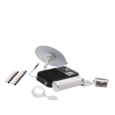 Kit Amplificador Office 200 para 2G, 3G y 4G / Mejora llamadas convencionales y VoLTE / Amplifica señal de TELCEL, AT&T y MOVISTAR / Cubre hasta 400 m² con una antena y hasta 1600 m² con 4 antenas.