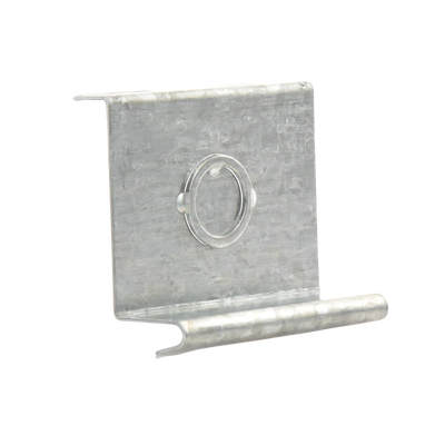 Placa salida a tubo automática con chequeador 1/2 y 3/4 de 66 mm, con acabado Electro Zinc