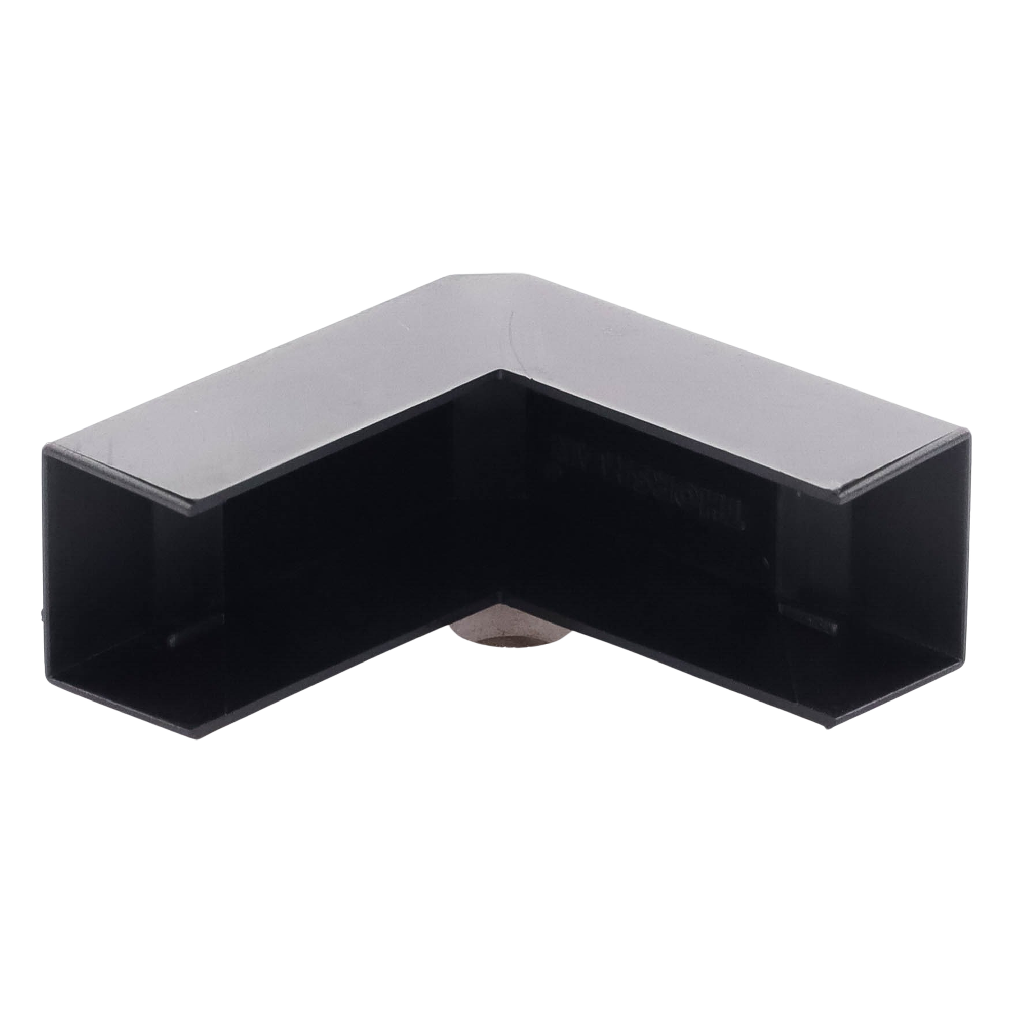 Esquinero Exterior Color Negro de PVC Auto Axtinguible, Para Canaleta TMK-1720-N-CC (5210-02003)