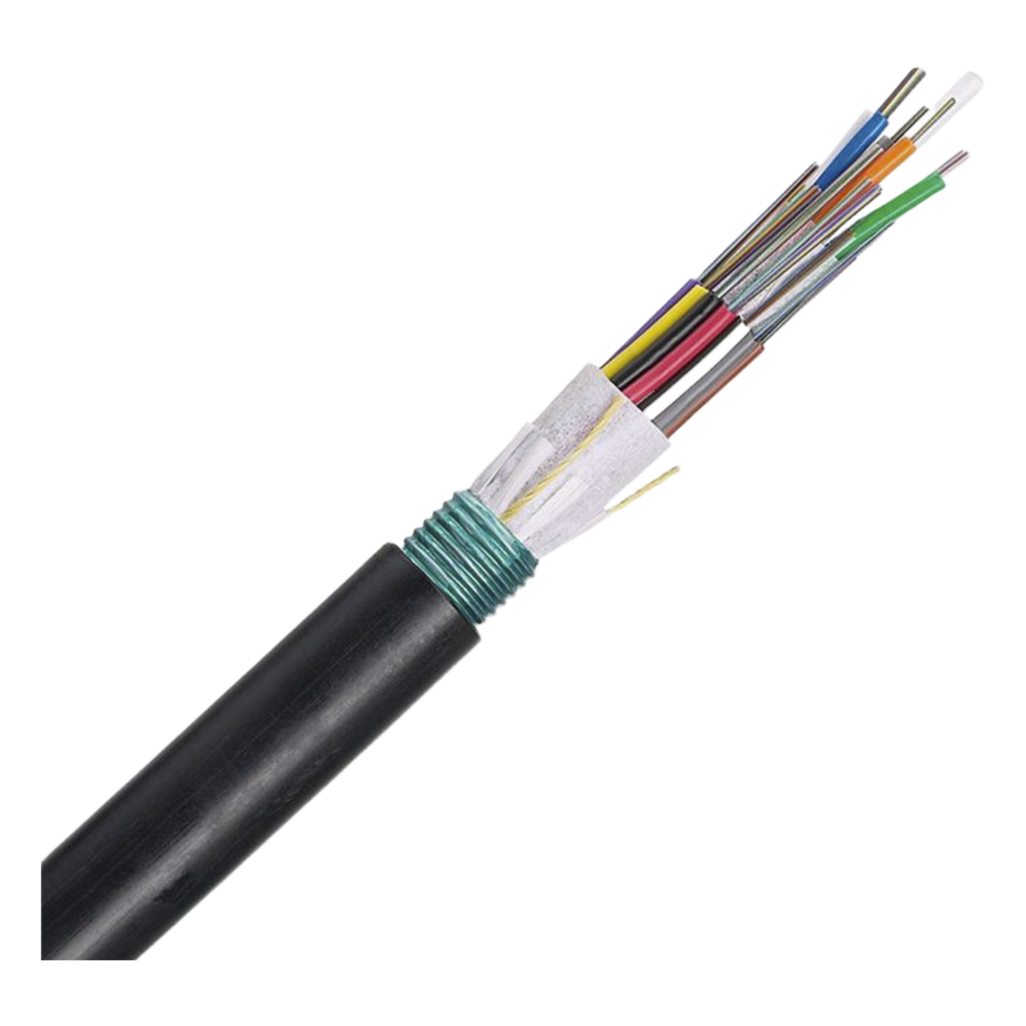 Cable de Fibra Óptica 6 Hilos, OSP (Planta Externa), Armada, MDPE (Polietileno de Media Densidad), Multimodo OM4 50/125 Optimizada, Precio Por Metro — PANDUIT · SKU FOWNZ06