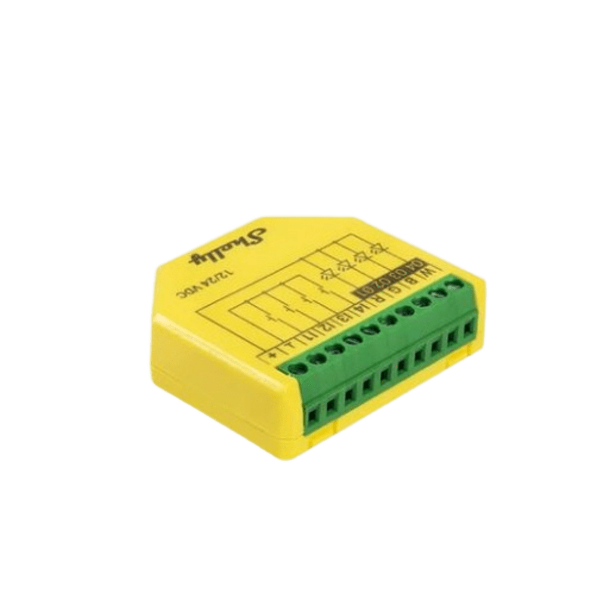 Controlador inteligente inalámbrico WIFI para tiras LED RGB, RGBW/ Nube P2P / Medición de consumo/ Soporta Google y Alexa / 12A