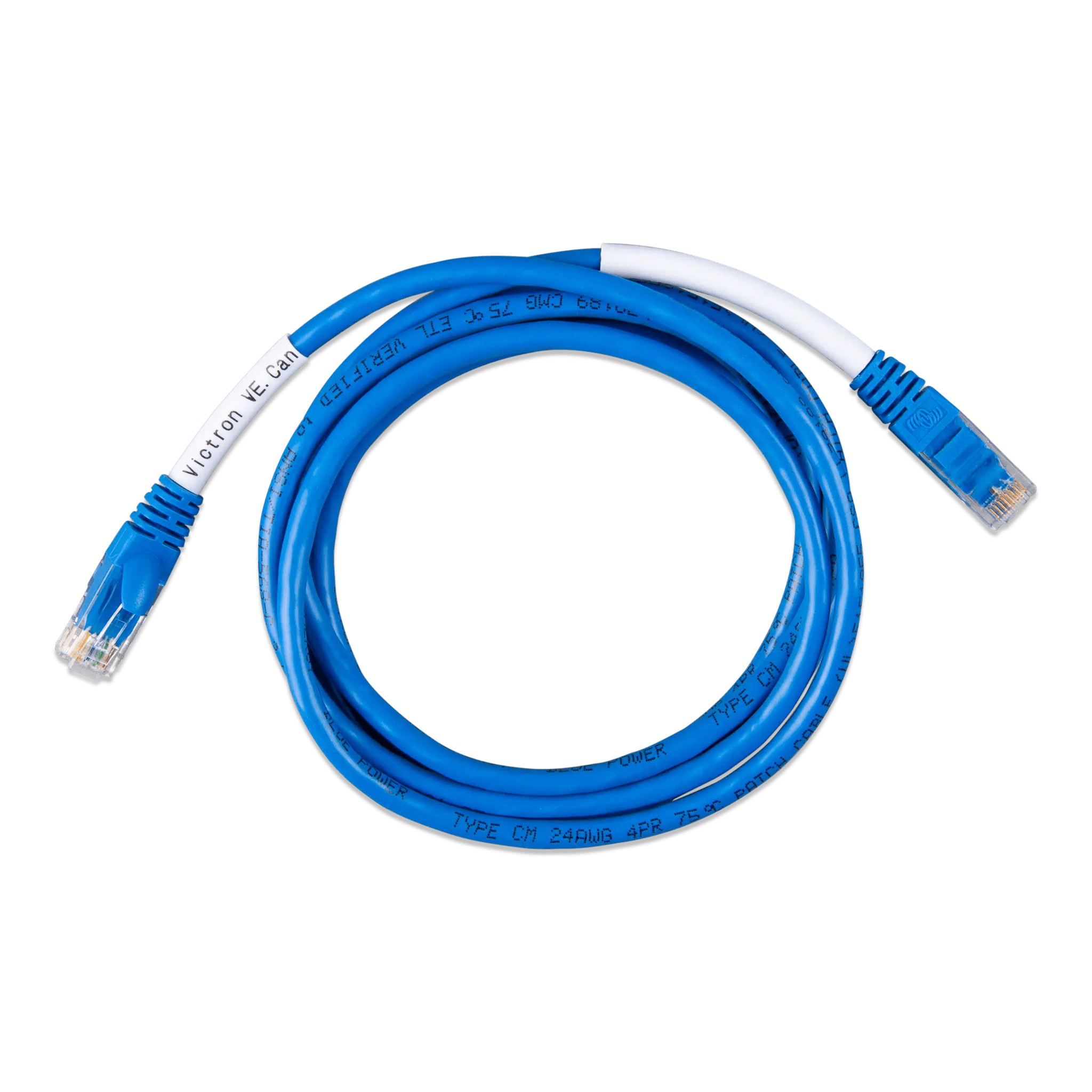 Cable Comunicación VE.can tipo B de 1.8 m para Programación de Victron con aterías Pytes y Epever