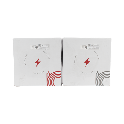 Kit de 2 rollos de 50 metros de cable fotovoltaico de cobre, rojo y negro, calibre 10 AWG (6mm²), Tipo PV, 1000/2000 V y 120°C.