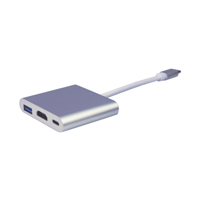 Adaptador Multipuerto USB-C 3.1 A HDMI 4K / USB 3.0 / USB – C / Alta Velocidad de Transmisión de Datos / Admite Carga Rápida (PD) en el Puerto USB – C