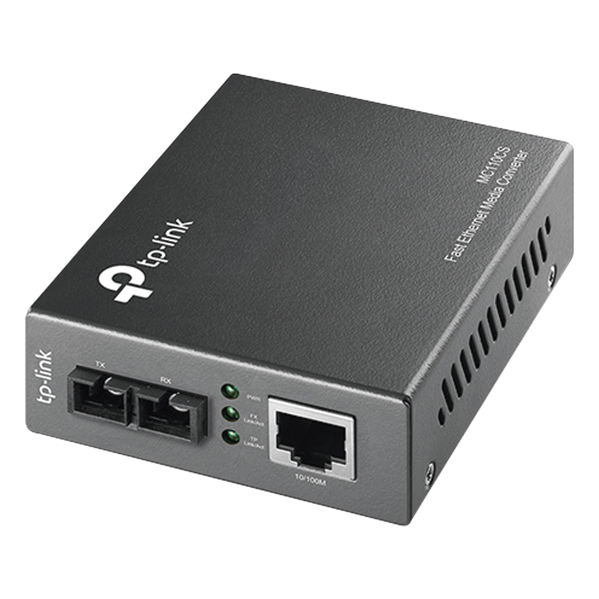 Convertidor Fibra Óptica Monomodo / 1 Puerto RJ45 10/100 Mbps / Puerto Fibra Óptica SC 100 Mbps / Hasta 20 kilometros / Plug and Play — TP-LINK · SKU MC110CS