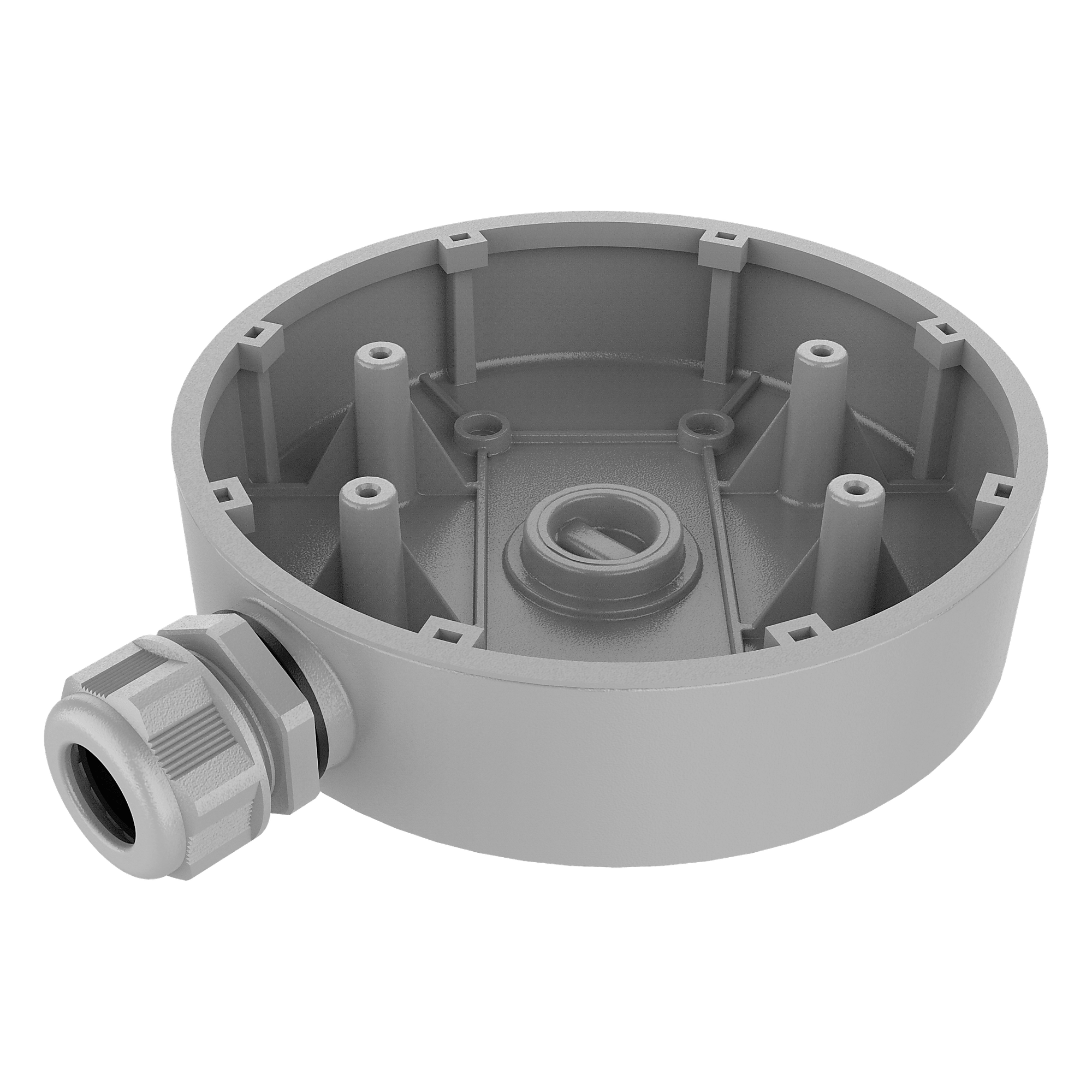 Caja de Conexiones de Exterior para Cámaras con Polímero Anticorrosión (Ideal para Ambiente Salino) — HIKVISION · SKU DS-1280ZJ-DM55-428C-Y