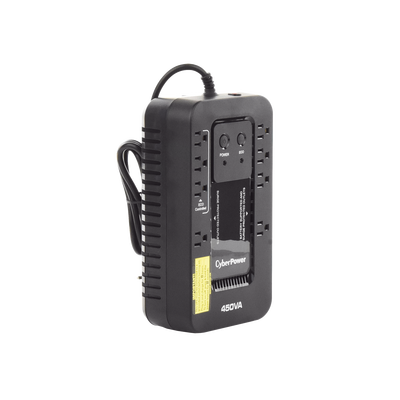 UPS de 450 VA/260 W, Topología Standby con Modo Ahorrador ECO, Entrada 120 Vca NEMA 5-15P, Con 8 Tomas NEMA 5-15R 