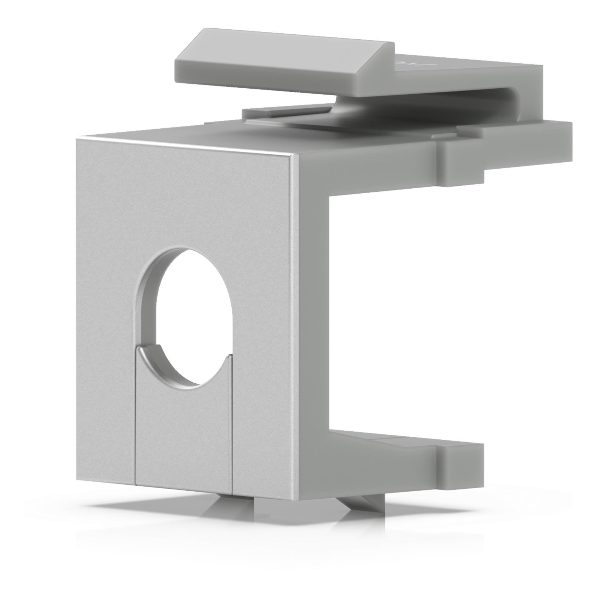 Insertos Ciegos Keystone Pass-Through para Patch Panel Blank, Diseño con Orificio para Paso de Cable, Instalación Snap-In, Paquete con 12 Piezas — UBIQUITI · SKU UACC-KEYSTONE-BLANK-INSERT-TH