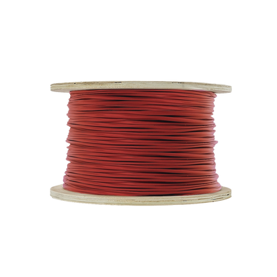 Bobina de 305 Metros (1000 Pies) de Alambre / 2 x 16 AWG / Riser / Para Aplicaciones de Incendio FPLR / Blindado Sólido Color Rojo
