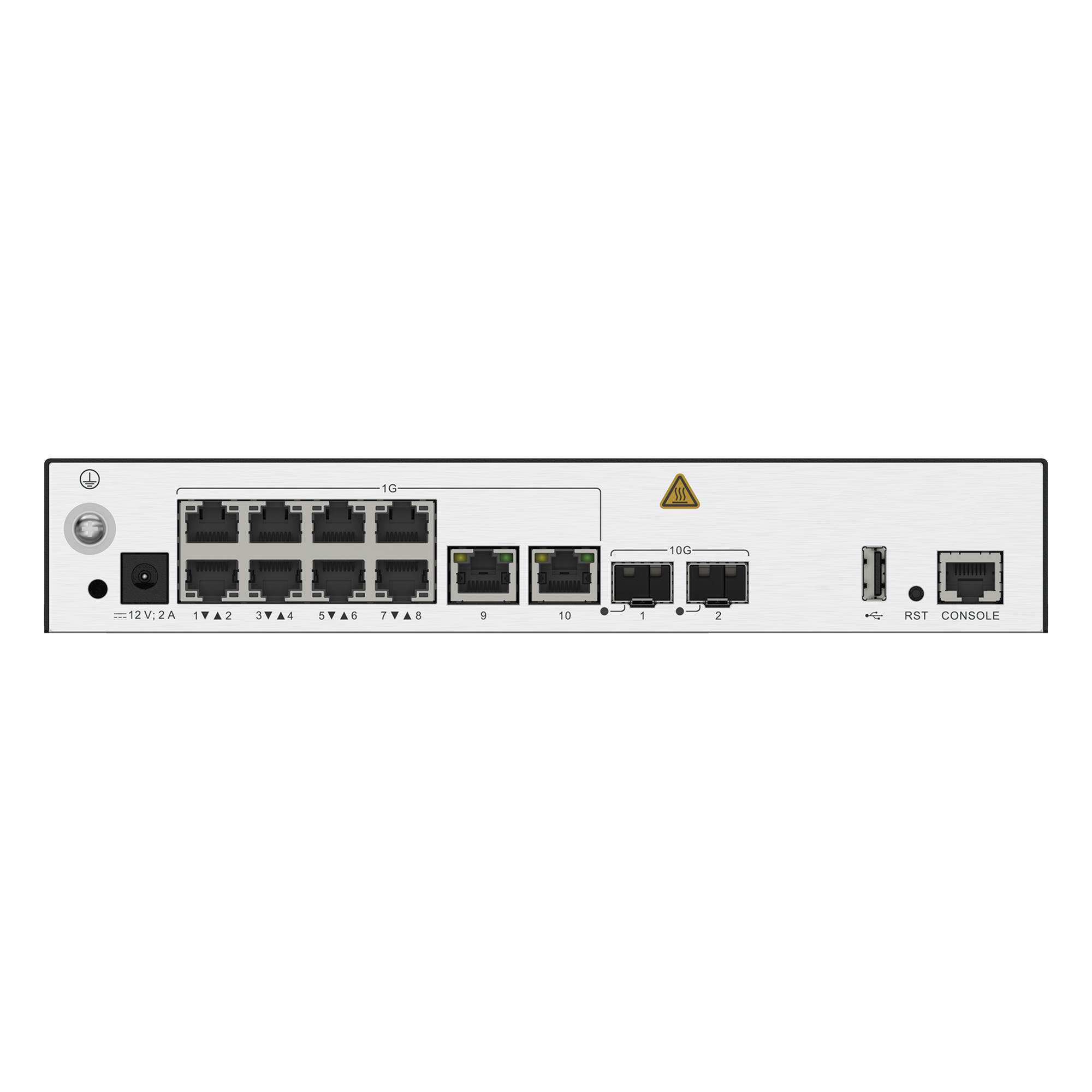 Controladora de Puntos de Acceso / 10 puertos 10/100/1000 Mbps / 2 puertos 10GE SFP+ / Hotspot 2.0 / Roaming Capa 2 y 3 / Rendimiento 10 Gbps / Soporta 128 APs / Hasta 1024 Clientes  — HUAWEI · SKU AC650-128AP