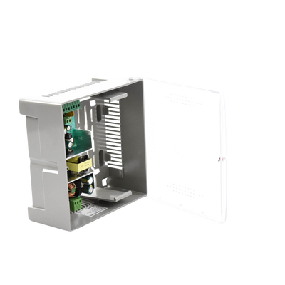 Fuente de Poder con Gabinete de 4 Salidas de 11 - 15 Vcc / 5 Amper / Voltaje de Entrada: 96 - 264 Vca / Soporta Protección contra Sobrecorriente de Salida, Protección contra Cortocircuito / Led Indicador