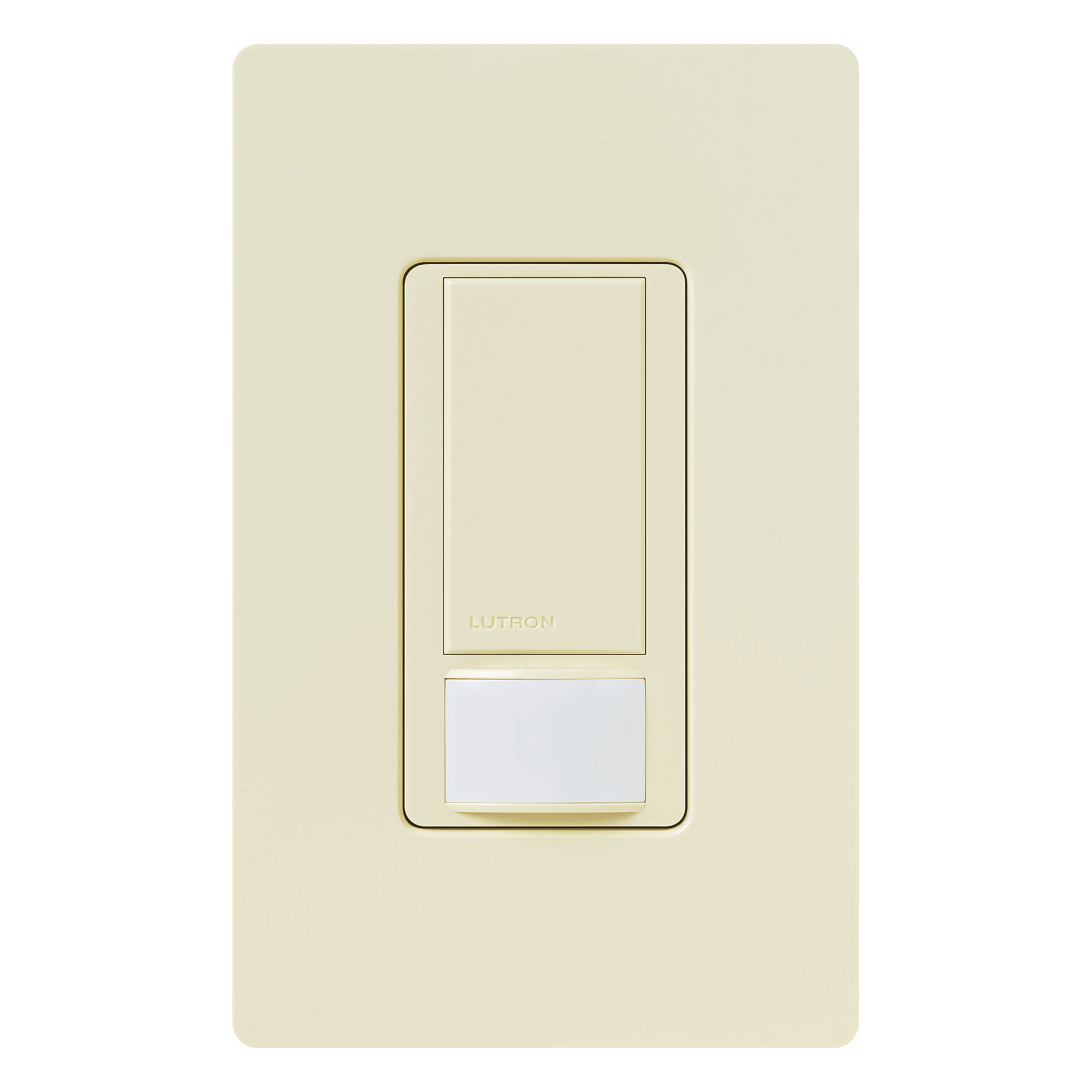 Apagador de pared Maestro con sensor de ocupación PIR y tecnología XCT, 120 V / 2 A para todo tipo de iluminación, cobertura de 81 m², color almendra — LUTRON ELECTRONICS · SKU MSOPS2AL