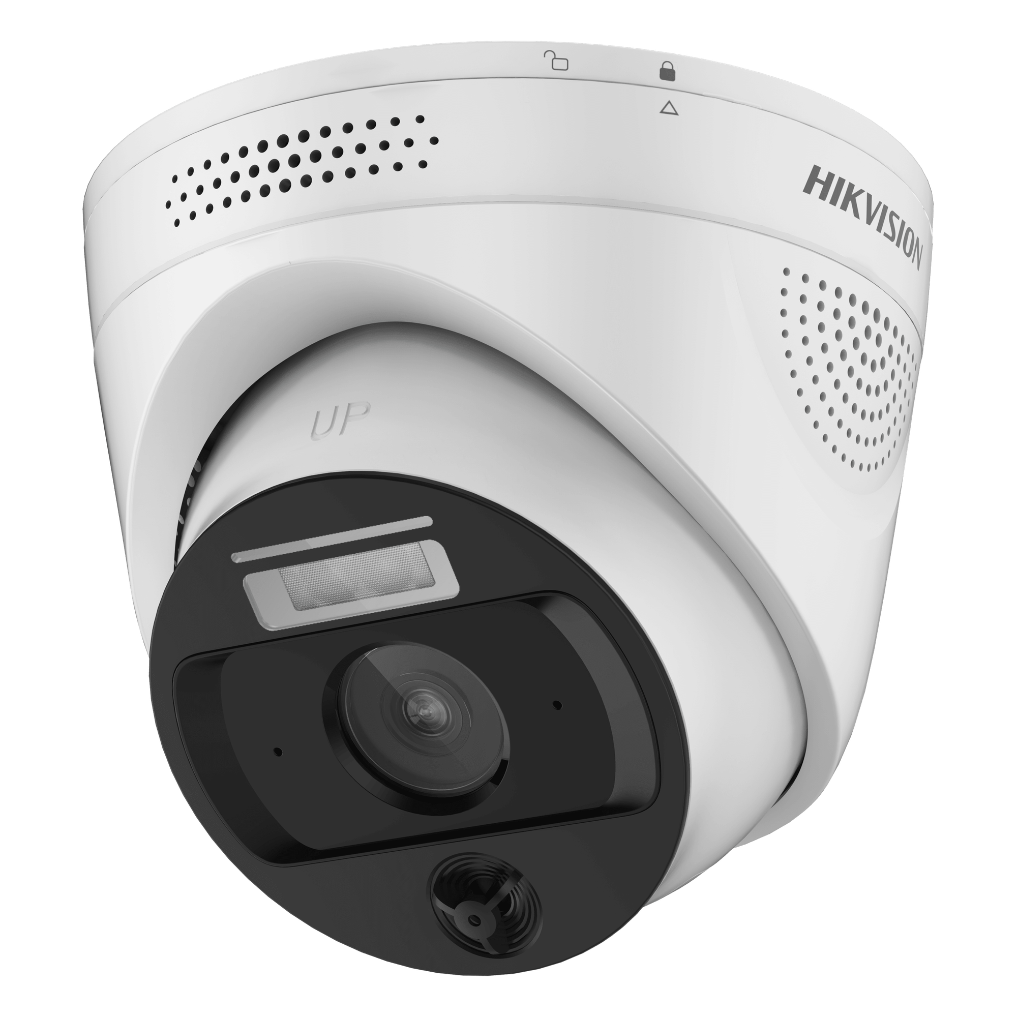 (HikFire) Cámara IP 4 Megapíxel / Detección de Temperatura sin Contacto / Exterior IP66 / Compatible con Hik-Connect / Micrófono y Bocina para Audio de dos Vías — HIKVISION · SKU HF-VH243