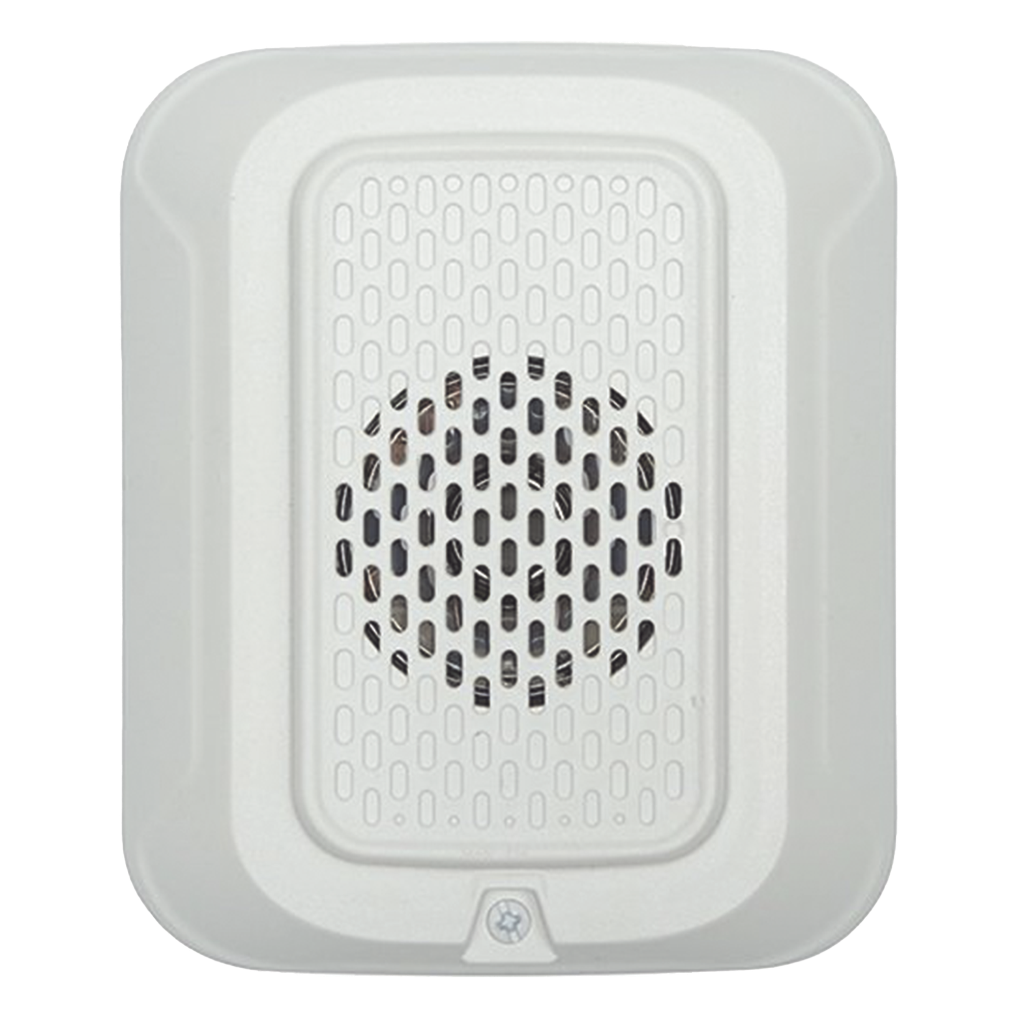 Sonorizador de baja frecuencia de 520 Hz para pared, 24 Vcd, cumple NFPA 72 en áreas de descanso, tonos temporal y continuo, color blanco — SYSTEM SENSOR · SKU HW-L-LF