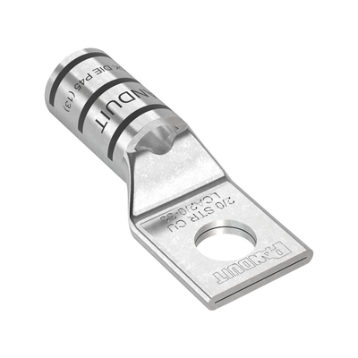 Zapata de compresión LCA2/0-38-X para cal. 2/0 Awg, Barreno para tornillo prisionero de 3/8, 1 Pz
