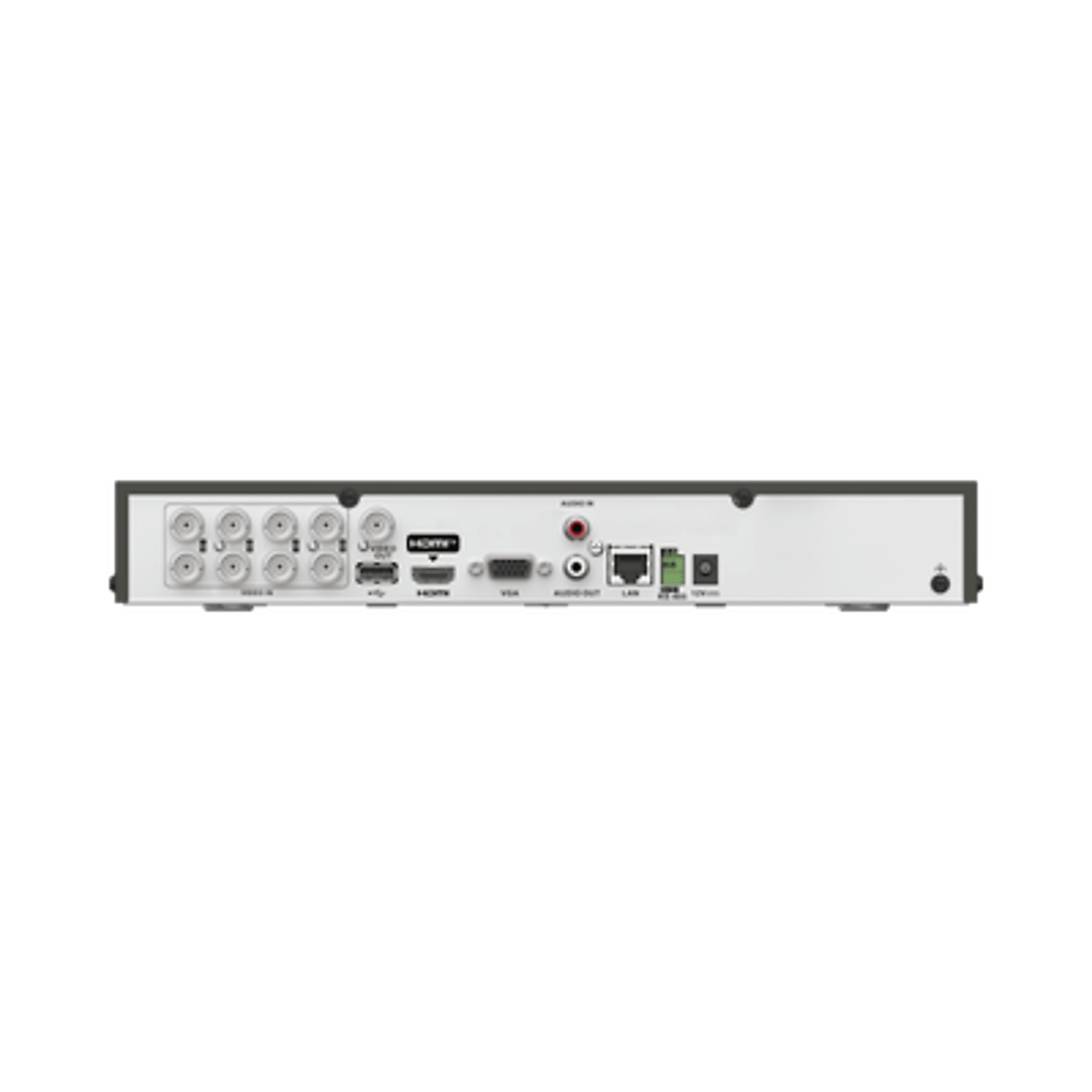 DVR 8 Canales TURBOHD + 8 Canales IP / 8 Megapixel (4K) / Audio Bidireccional por Coaxitron / ACUSENSE / 1 Bahía de Disco Duro / Salida de Video en 4K / H.265+