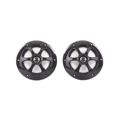 Par de altavoces fabricado en grado marinos en color negro de 6.5" de 100 W de entrada máxima