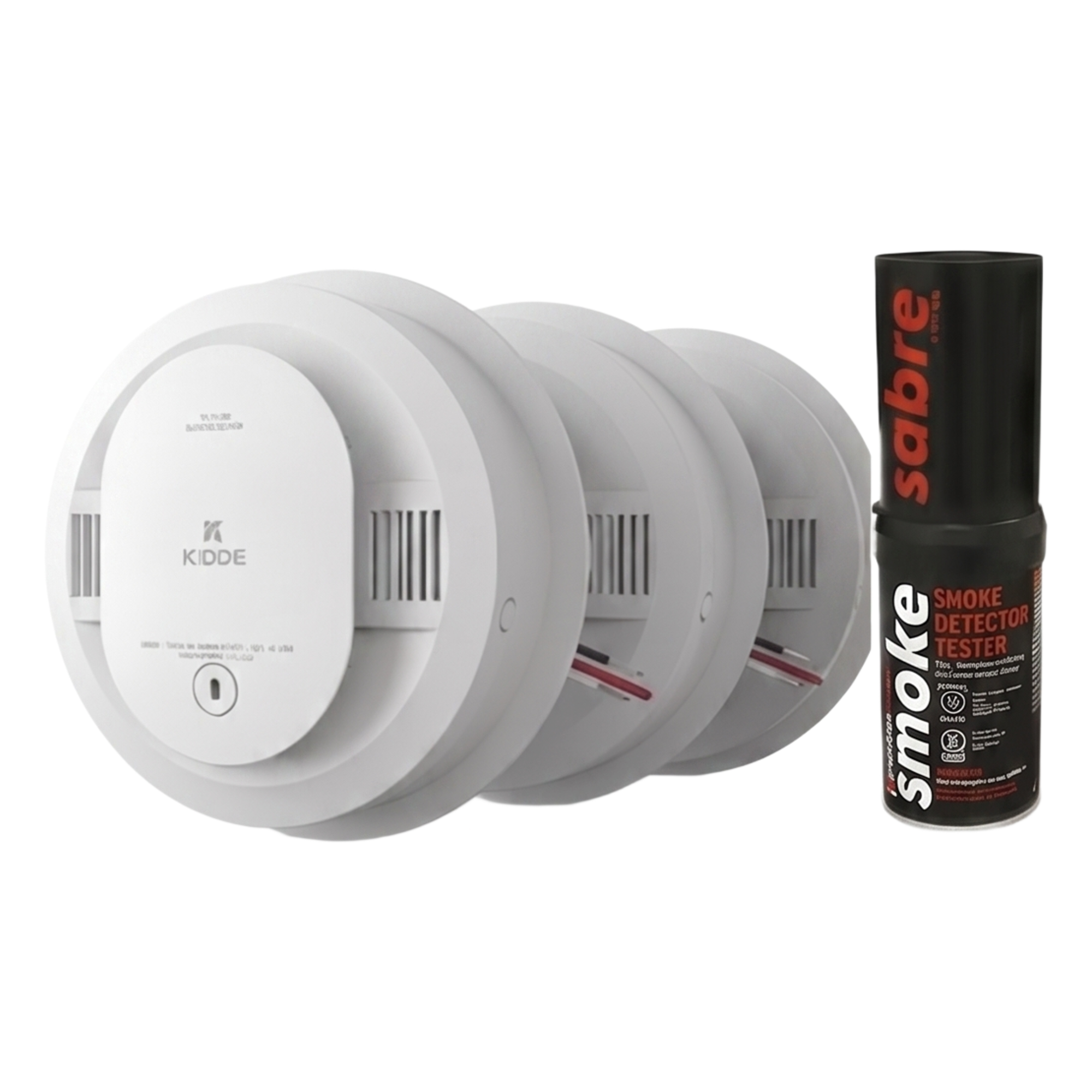Kit de 20 Detectores de Humo Autónomos KIDDE con Batería 10 Años / Probador SABRE SDI / Fotoeléctrico / Alarma 85 dB · SKU 210314661KSABRE