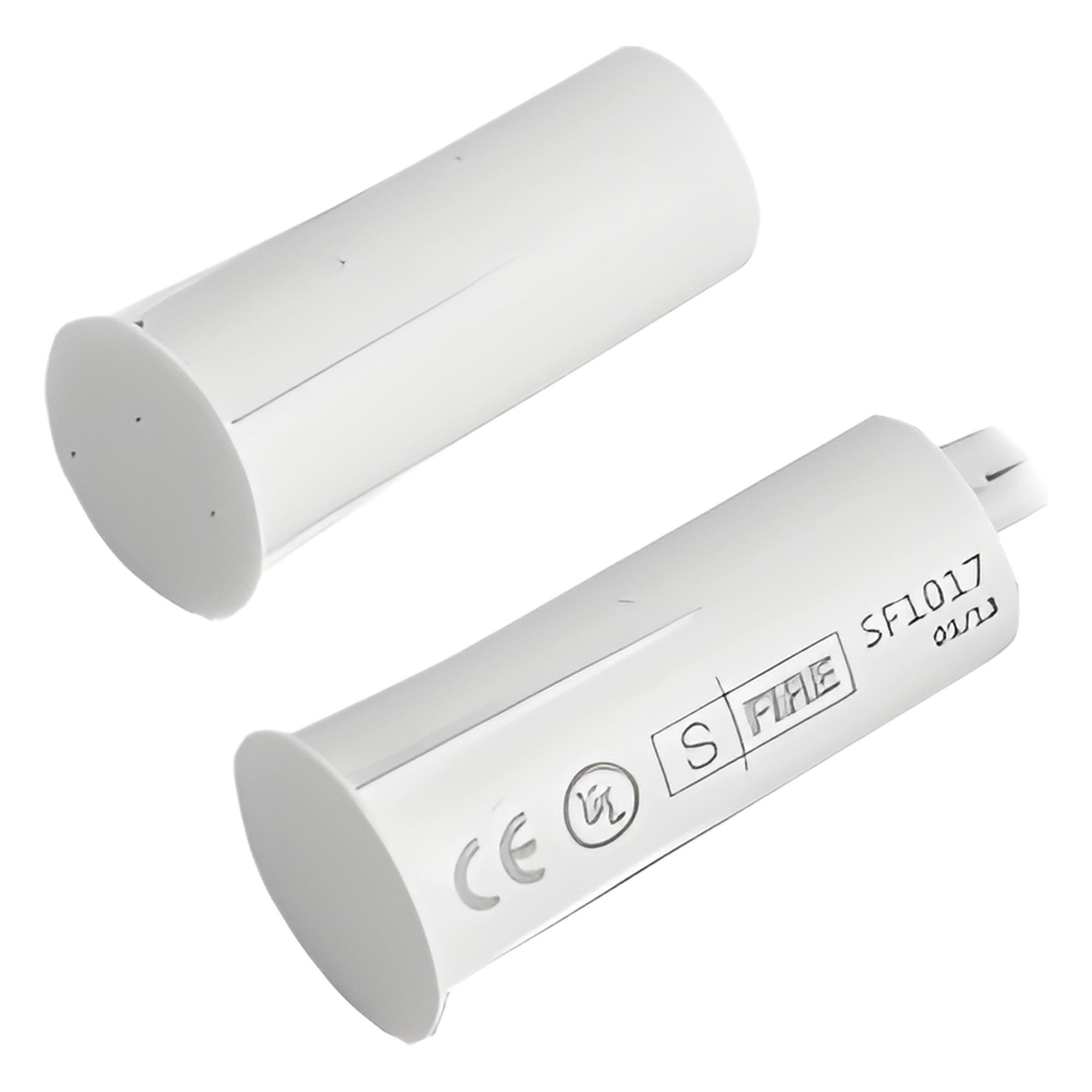 Contacto Magnético de Empotrar / GAP 19 mm / Switch NC / Puertas y Ventanas de Madera y Aluminio / Color Blanco / 12VCC — SFIRE · SKU SF-1017