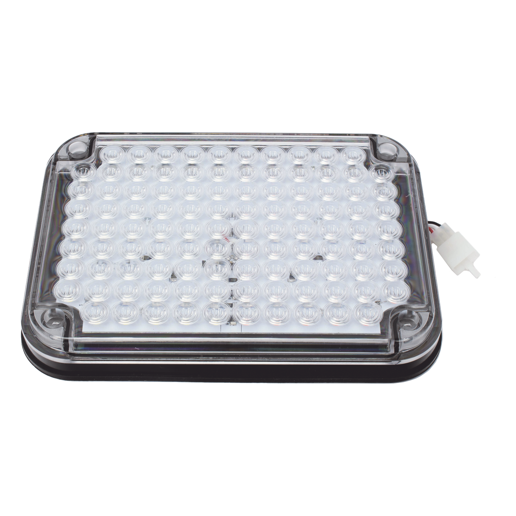 Luz de Advertencia de 9X7", Bicolor Rojo/Claro, Ideal para Ambulancias — EPCOM INDUSTRIAL SIGNALING · SKU XLTE515RW