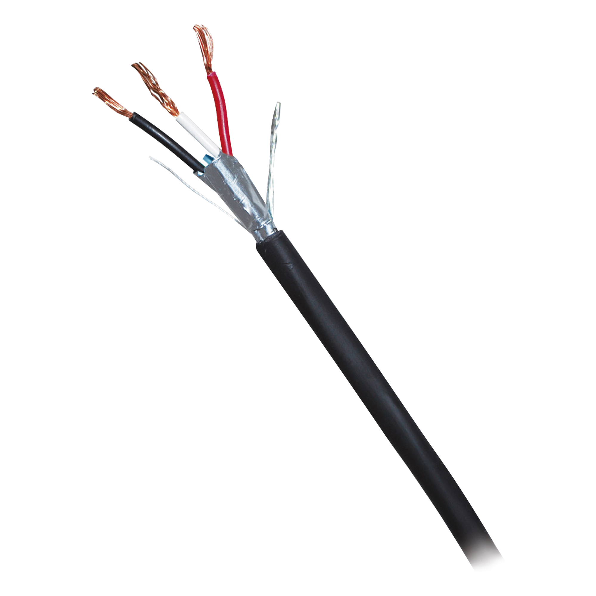 Caja de 305 Metros (1000 Pies) de Cable Blindado de 3 x 18 AWG Blindado Negro — VIAKON · SKU 71-12