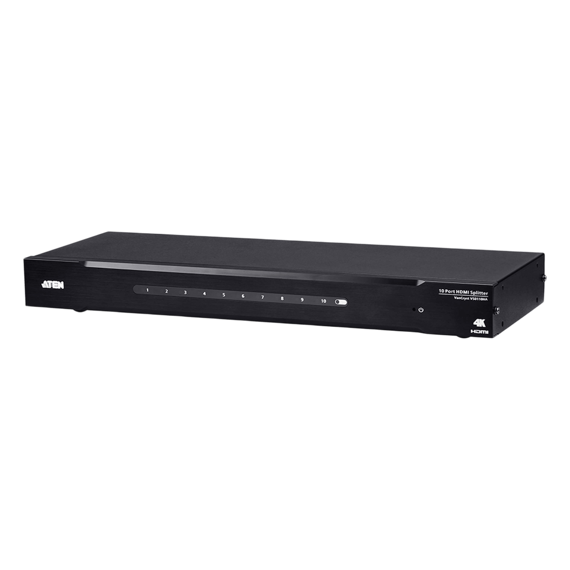 Distribuidor HDMI / 10 Salidas / 4K@60Hz 4:2:0 / EDID / HDCP 1.4 / 10m (33 pies) / Rack 19" — ATEN · SKU VS0110HA