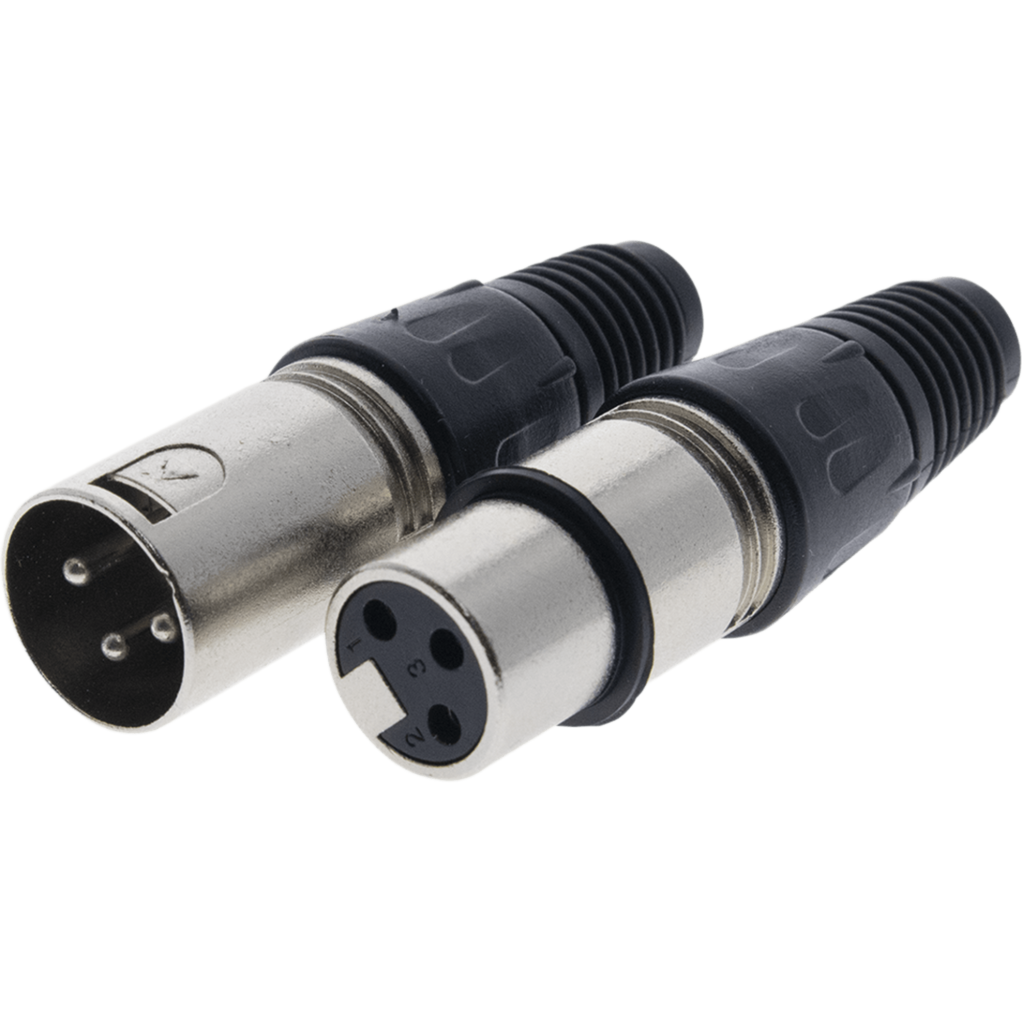 Kit Conector XLR Hembra + XLR Macho | Ideal para Conexiones de Micrófonos, Mezcladoras | Equipo de Audio Profesional