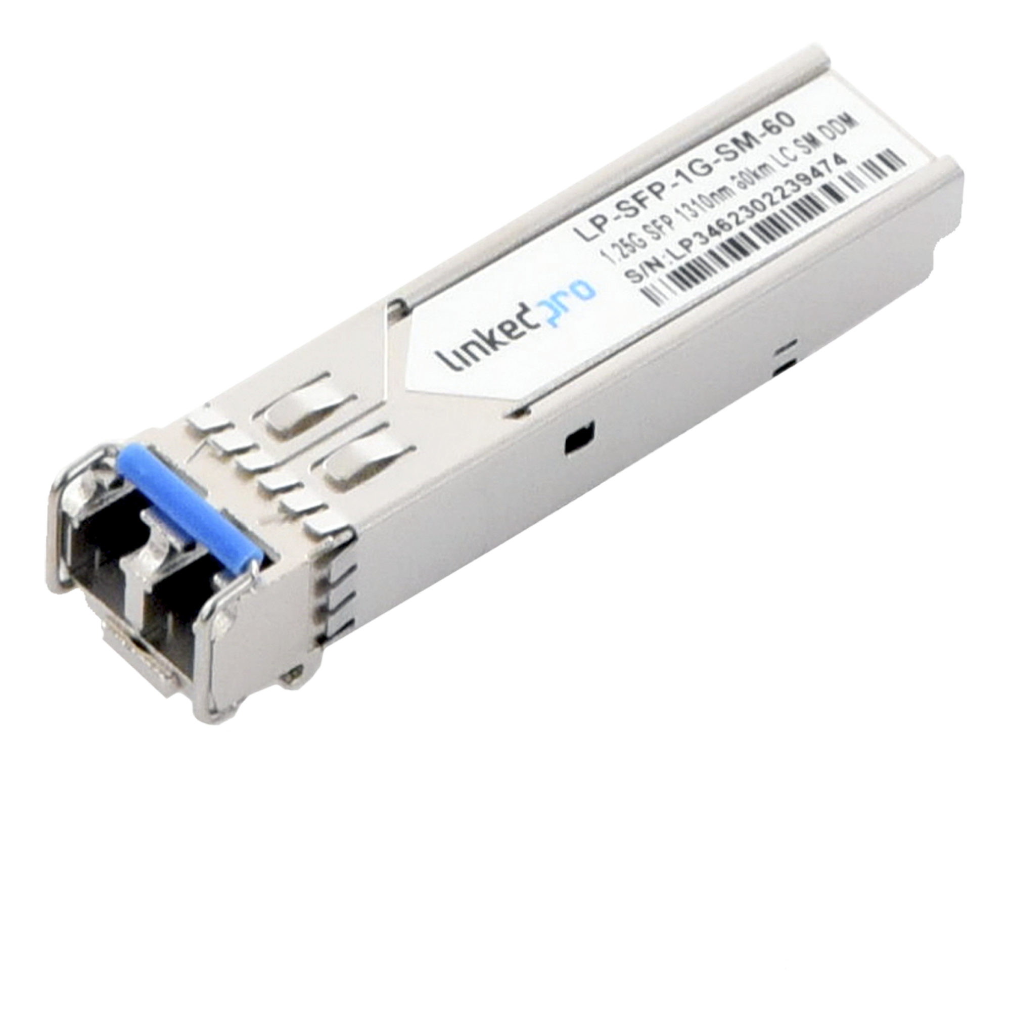 Transceptor Óptico SFP (Mini-Gbic) / Monomodo 1310 nm / 1.25 Gbps / 1000BASE-EX / Conectores LC/UPC Dúplex / DDM / Hasta 60 km — LINKEDPRO BY EPCOM · SKU LP-SFP-1G-SM-60