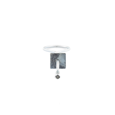 Ancla de Losa o Pared de 63-65 cm. de 13 cm diámetro de argolla. Galvanizado Electrolítico.