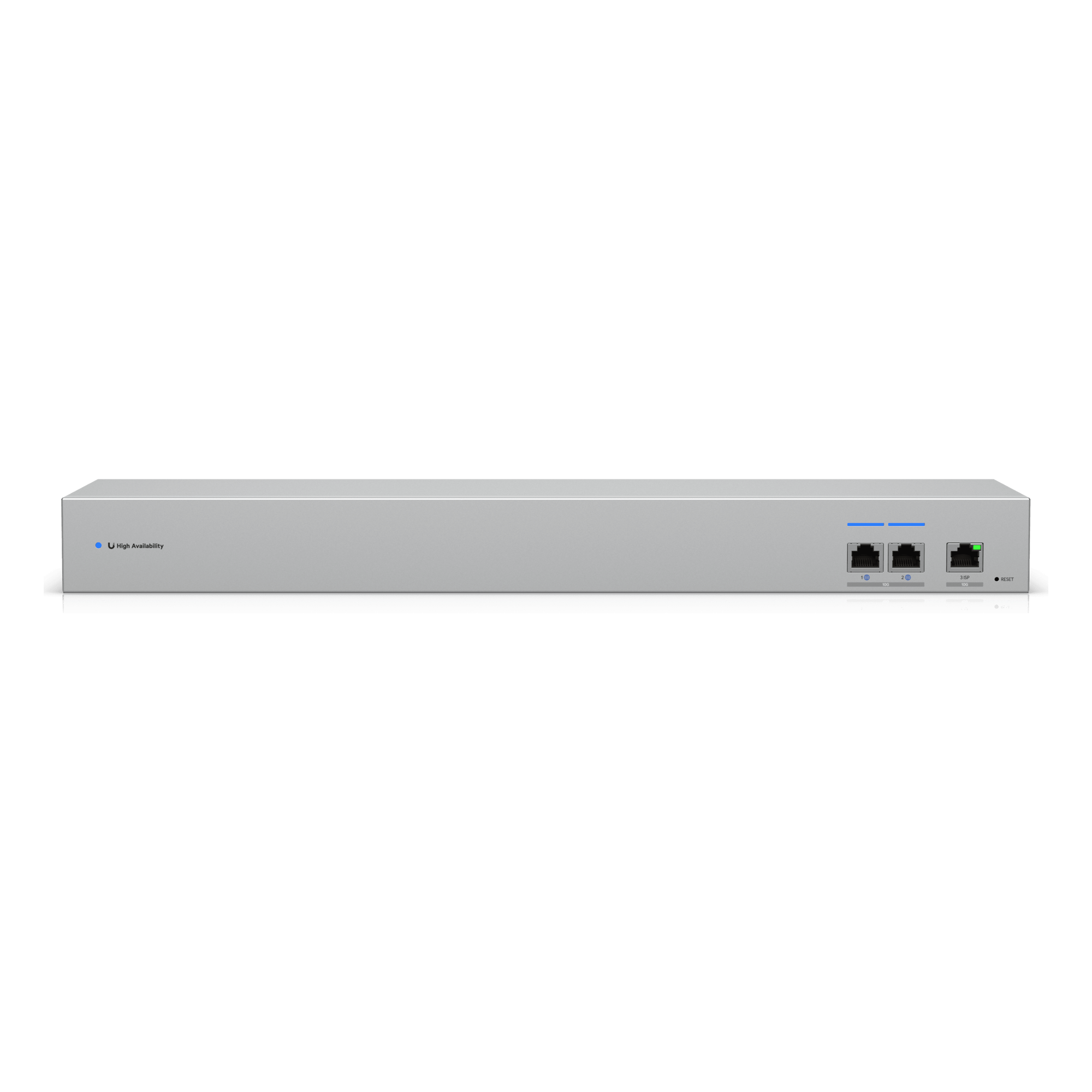 UniFi USW-WAN – Switch WAN Capa 2 con 3 Puertos RJ45 10 GbE y 1 Puerto RJ45 GbE y Alimentación CA Redundante para Alta Disponibilidad con UniFi Gateways en Modo Shadow (Rack 1U) — UBIQUITI · SKU USW-WAN-RJ45