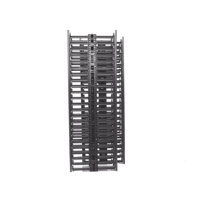 Organizador Vertical NetRunner, Doble (Frontal y Posterior), para Rack Abierto de 45 Unidades, 6.7in de Ancho, Color Negro