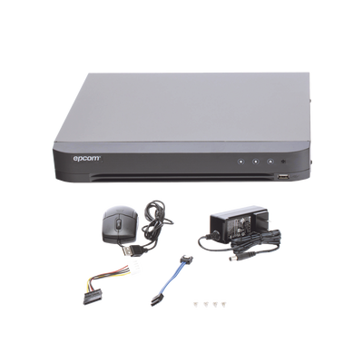 DVR 4 Canales TurboHD + 2 Canales IP / 5 Megapixel Lite- 3K Lite / Acusense (Evista falsas alarmas) / Audio por Coaxitron / Bahía de Disco Duro / Salida de Video en Full HD 