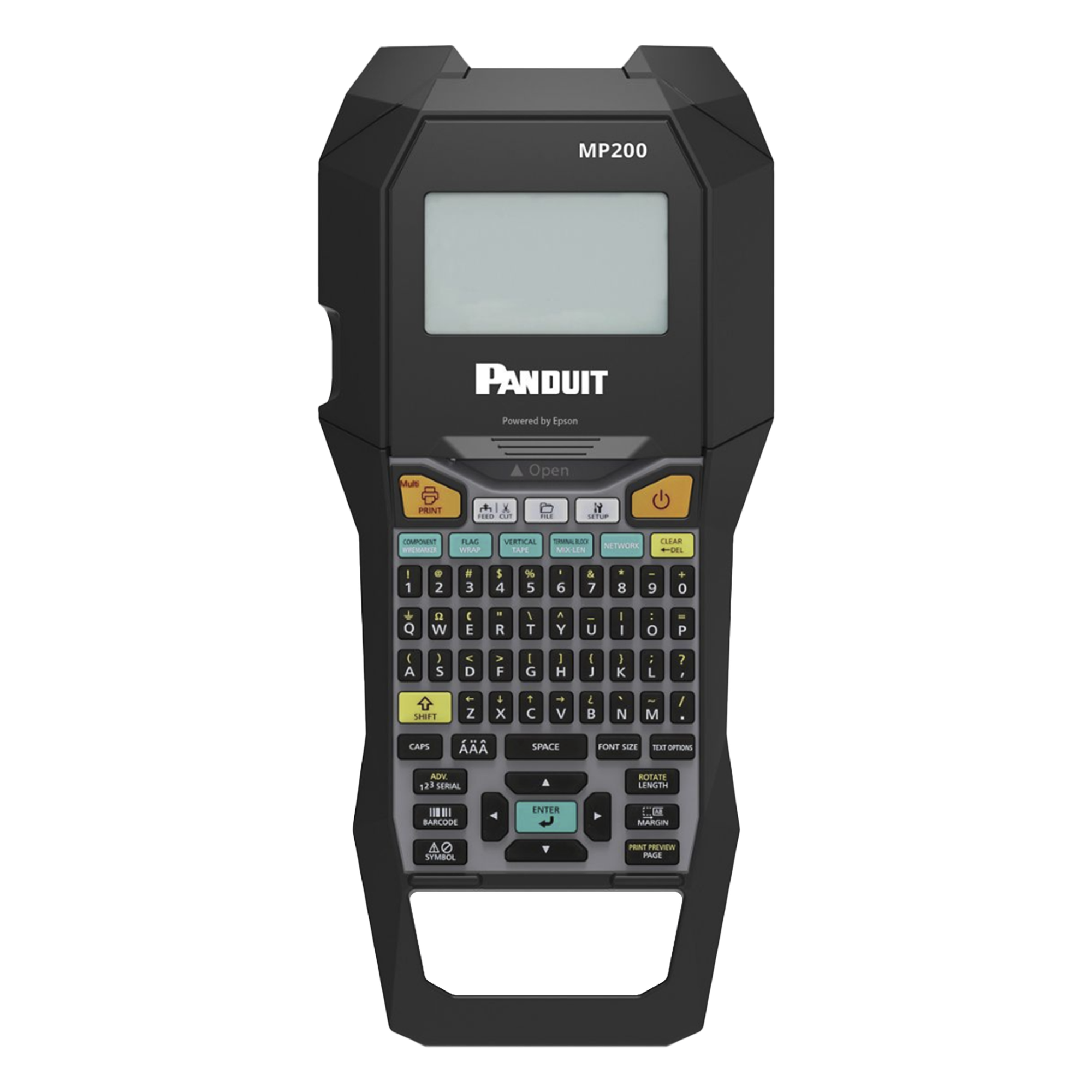 Impresora Etiquetadora, Compatible con Etiquetas de Hasta 1 Pulgada (2.54 cm) de Ancho, Resolución de 180 dpi y Velocidad de Impresión Rápida — PANDUIT · SKU MP200
