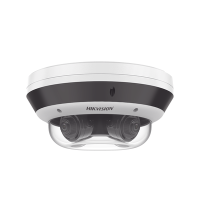 PanoVu Series / Vista Panorámica 360º / 4 Lentes Mot. 2.8 a 8 mm (4 Megapixel por Lente) / 16 Megapixel en Total / WDR 120 dB / DARKFIGHTER / Exterior IP67 / IK10 / PoE+ / 30 mts IR / Micro SD — HIKVISION · SKU DS-2CD6D44G1-IZS