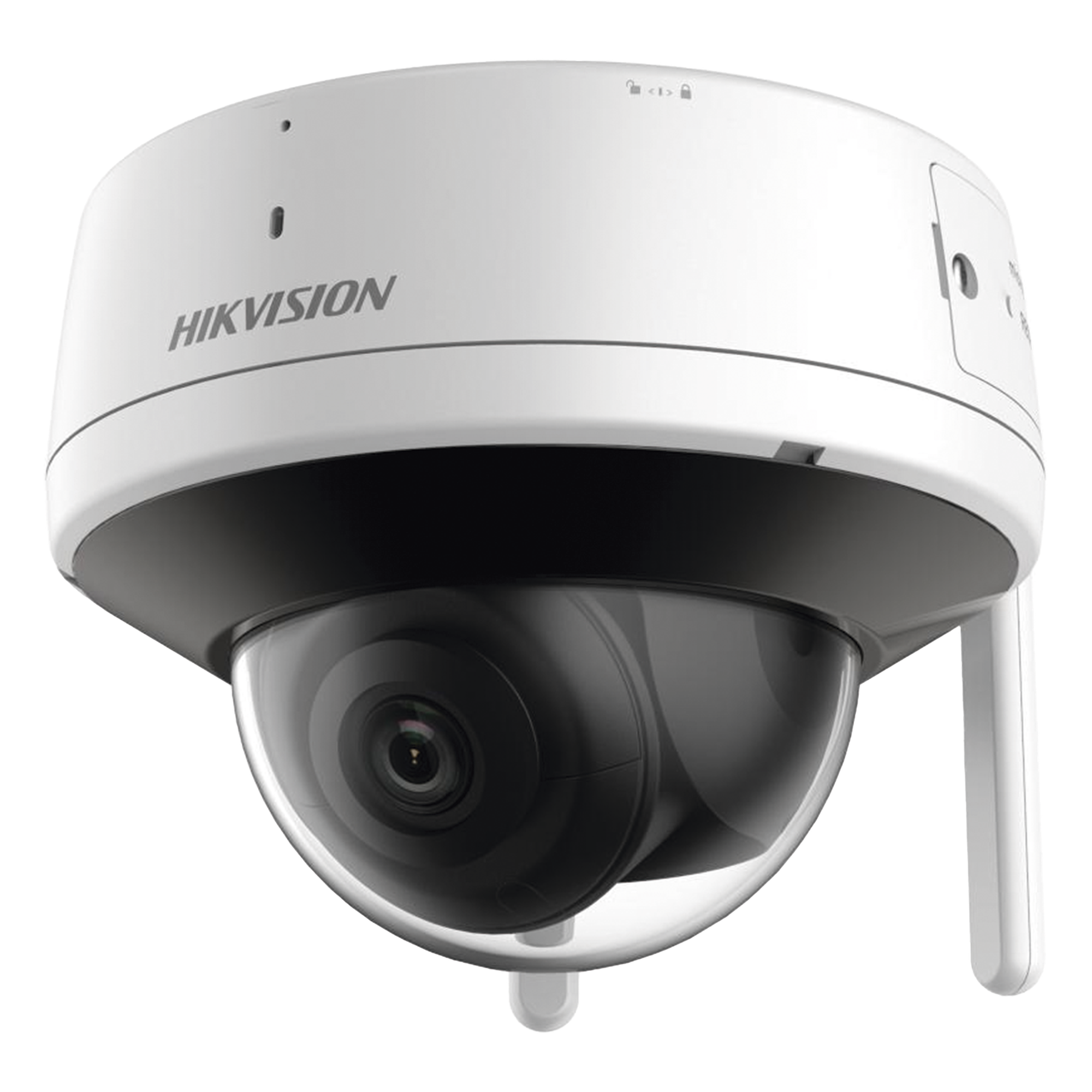 Domo IP 4 Megapixel / Lente 2.8 mm / 30 mts IR / Exterior IP66 / Wi-Fi / WDR 120 dB / Soporta Micro SD / H.265+ / Micrófono y Bocina Interconstruido — HIKVISION · SKU DS-2CV2141G2-IDW(E)