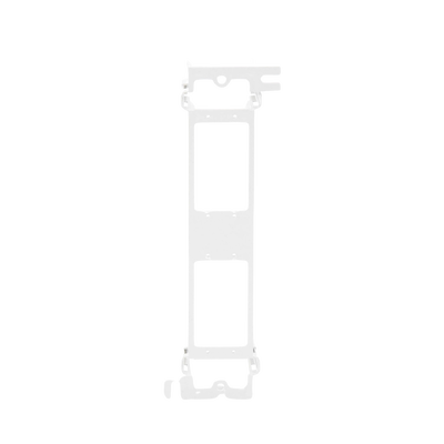 Montaje de Pared para Panel de Parcheo de 12 Puertos, Color Blanco